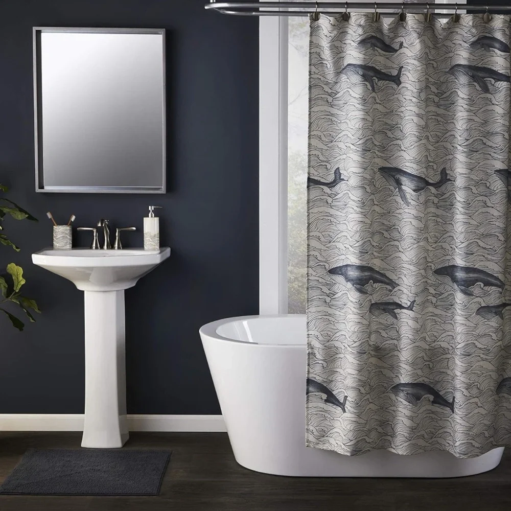 Vern Yip Whale Shower Curtain